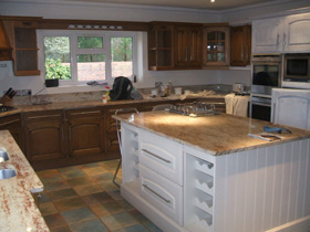 Hand Painting of kitchen units to renew kitchen Bournemouth, Poole and Christchurch